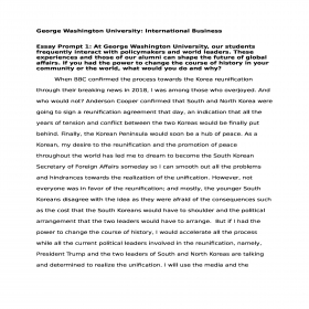 sharing paper admission george washington university international business george washington university international business essay prompt at george washington